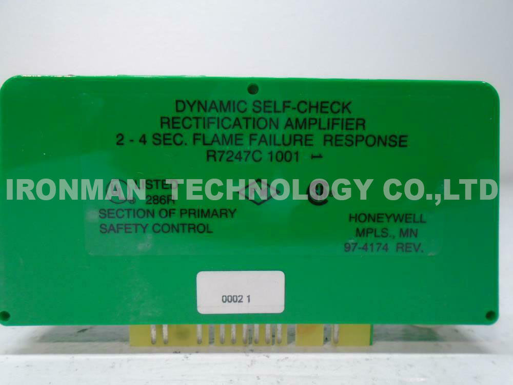 R7247C1001 Honeywell Dynamic Self Check Rectification UV Amplifier