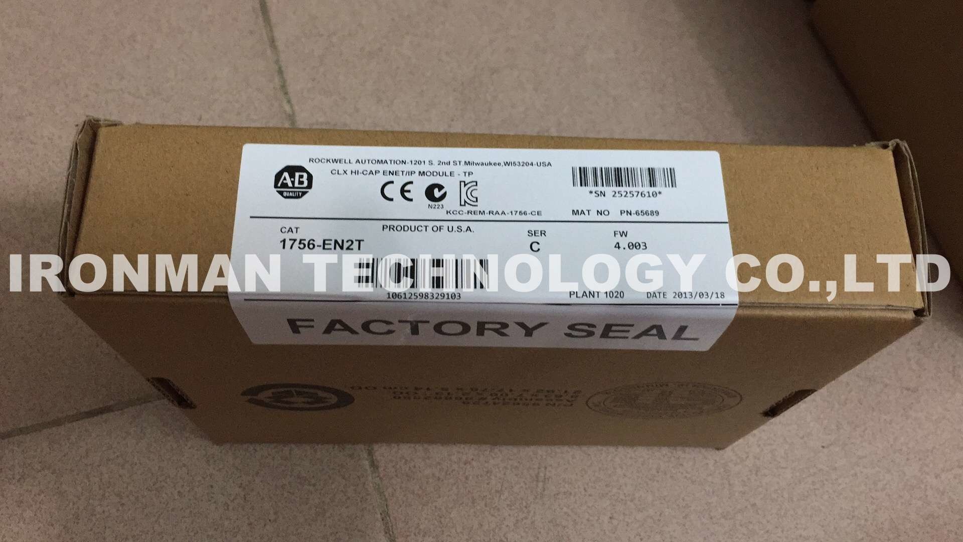 1756EN2T Allen Bradley Series D CLX HiCap / IP Module