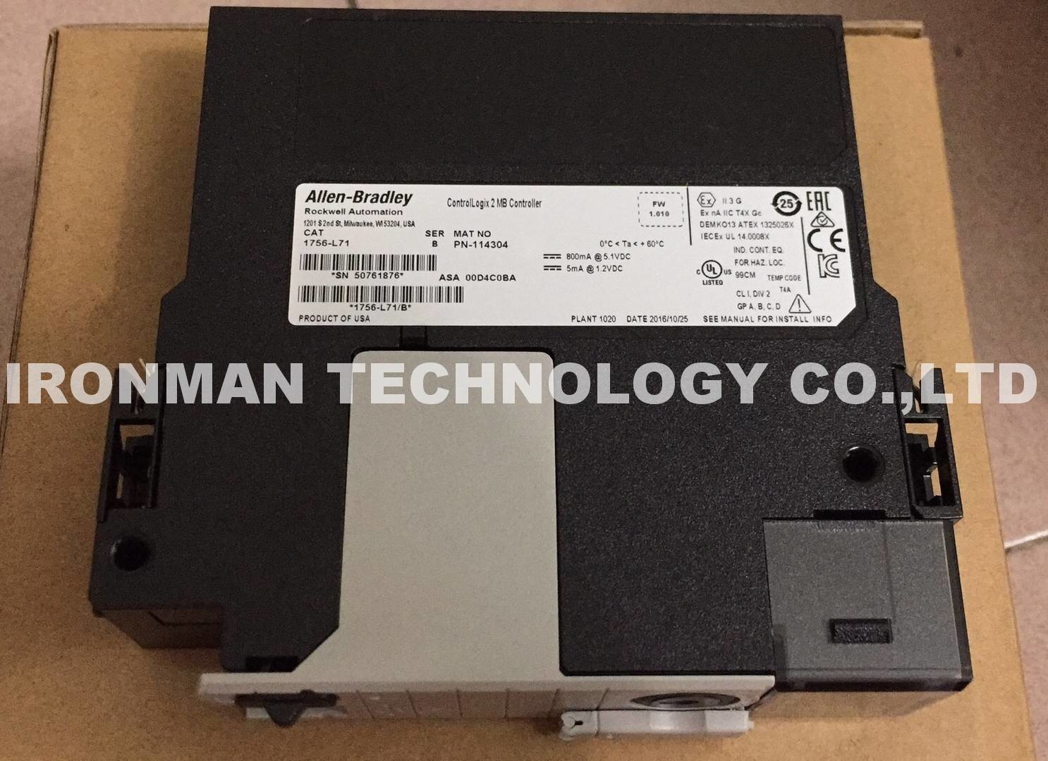 1756L71 PLC Control Module Allen Bradley Ser B ControlLogix 5571