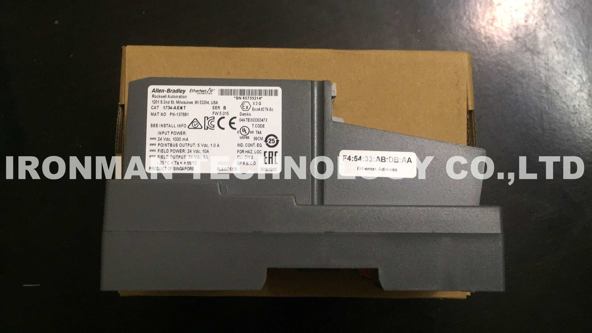 1734-AENT Allen Bradley PLC Allen Bradley Point I/O Ethernet Network ...